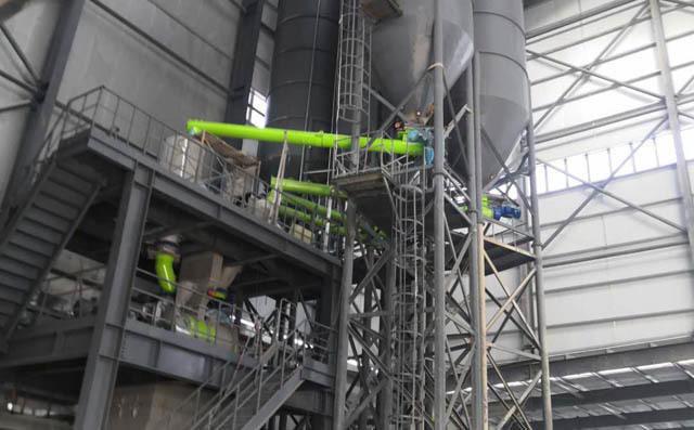 章丘豐源助力天玉建材輸送石膏粉項目運行成功！