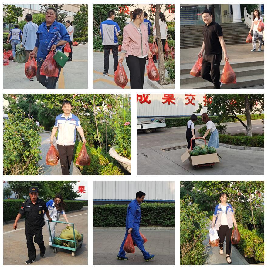 萬(wàn)斤西瓜齊登場(chǎng)，清涼一夏真是爽！——章丘豐源機(jī)械為員工送清涼啦！